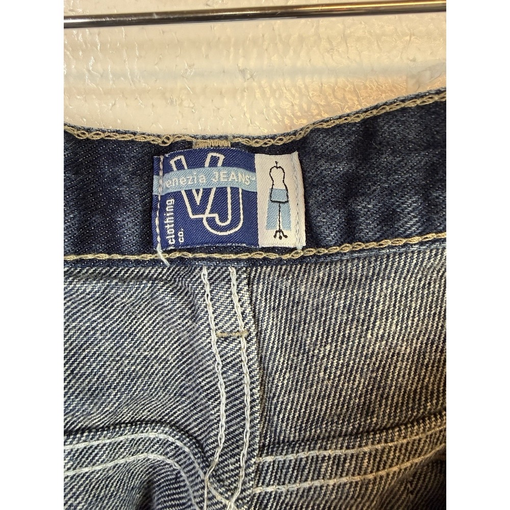 VJ Venezia Jeans Women Size 24 Blue Straight Stretch Cowgirl High Rise Western - Picture 6 of 8